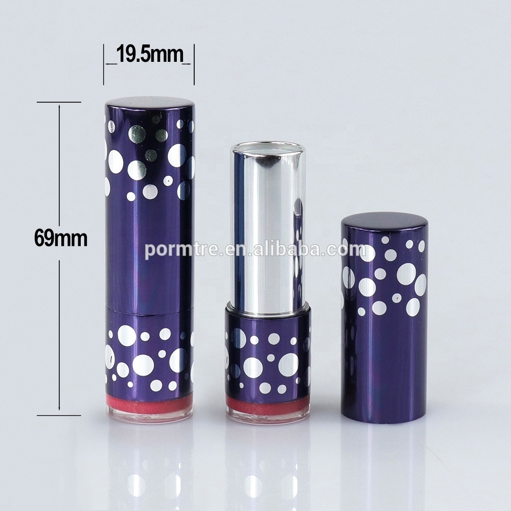 Chinese Manufacturer Custom Luxury Empty Round Aluminum Lipstick Tube