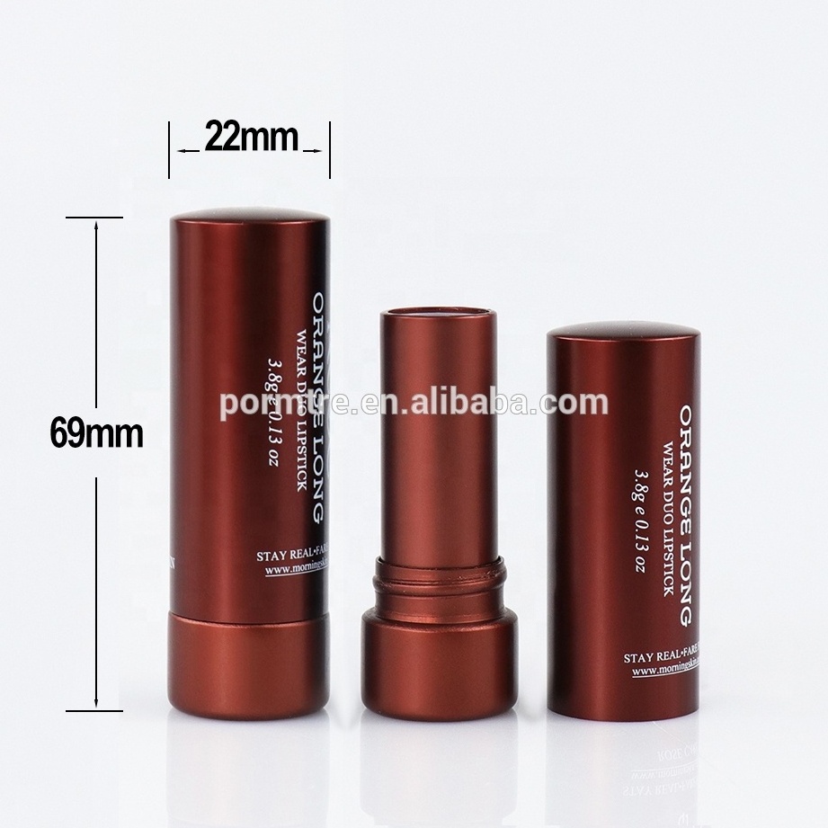 Chinese Manufacturer Custom Luxury Empty Round Aluminum Lipstick Tube