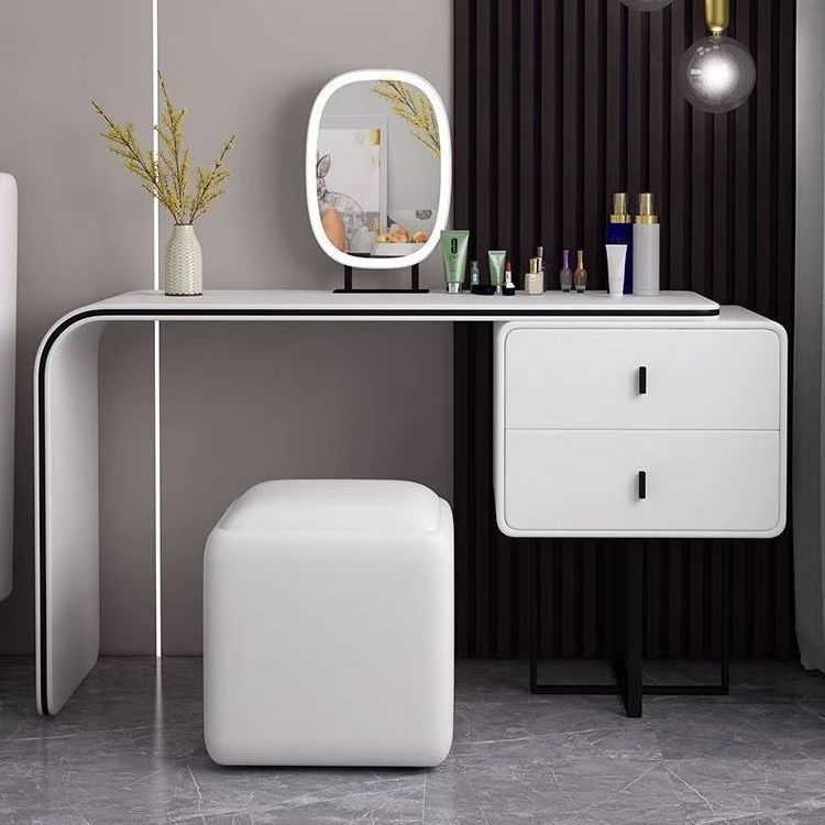 Fancy Luxury Dressing Table Bedroom Modern Simple Small Unit Makeup Table Storage Cabinet With Lights