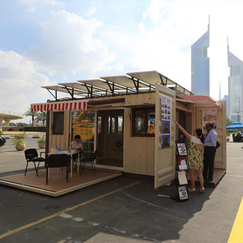 module  prefabricated  waterproof  coffee shop restaurant container coffee fast food cart trailer for house