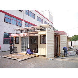 module  prefabricated  waterproof  coffee shop restaurant container coffee fast food cart trailer for house