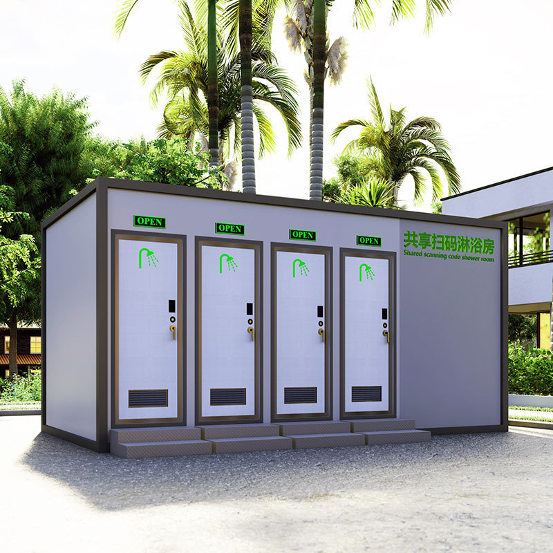 outdoor prefab prefabricated easy install mobile public toilet  outside portable toilet and shower room