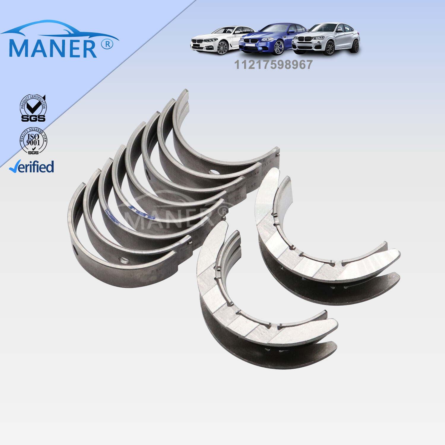 MANER 11217598967 11217598959 Auto Engine Part Crankshaft Main Bearing for BMW N20 F10 F30 X1 X3 Z4