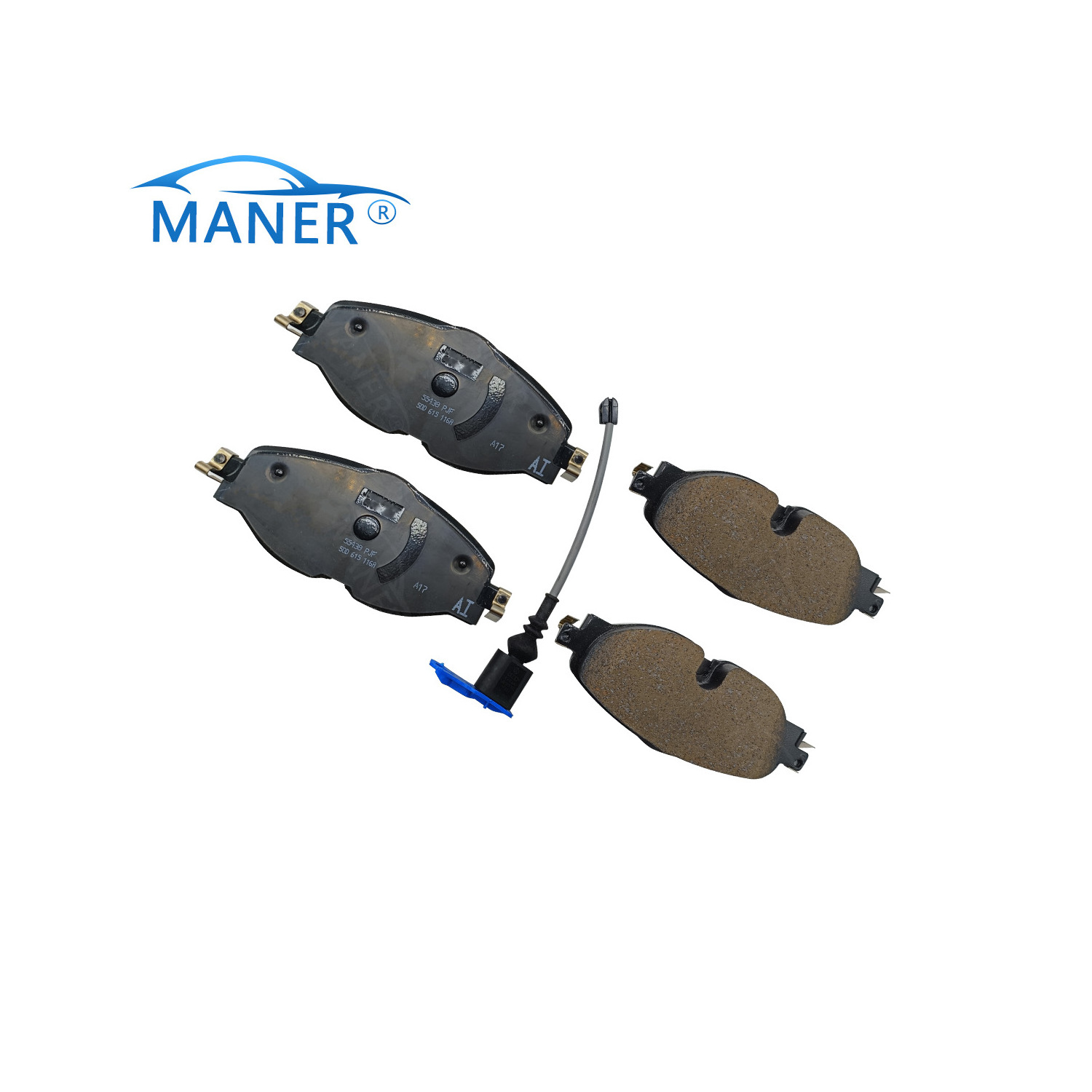 MANER auto parts car Brake Pad Set pastilla de freno 5QD698151 5QD615116A for Audi Q3 VW GOLF Jetta Tiguan 2.0t