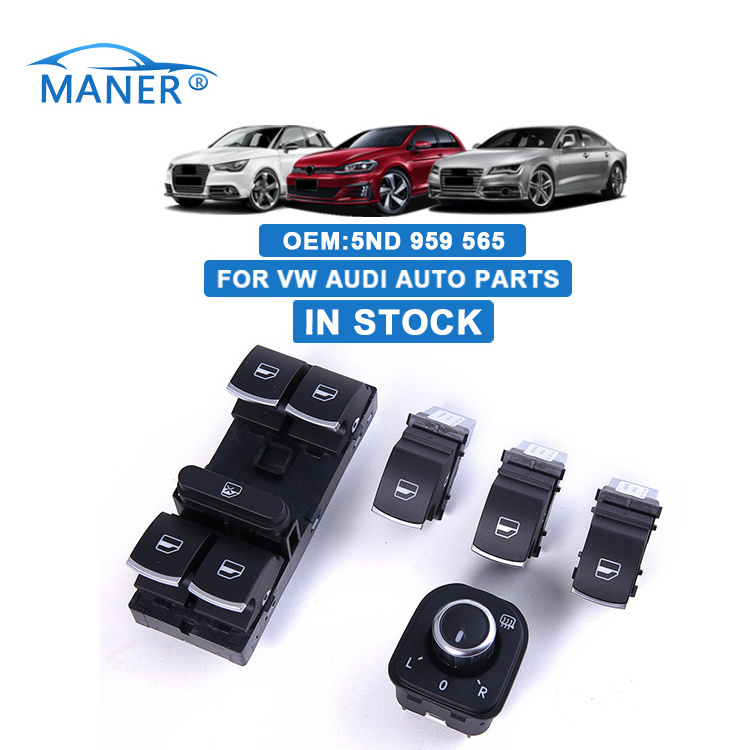 MANER 5ND959565 auto electrical systems Control Side Mirror Adjust Switch For VW Audi