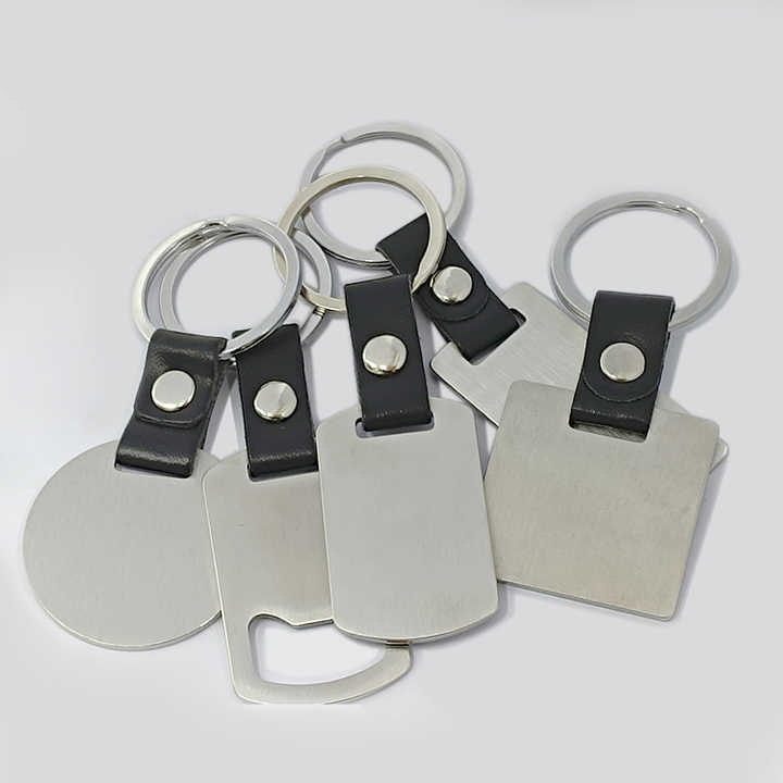 Keyring Holder Key Rings Stainless Steel House Leather Blank Metal Custom Logo Luxury Keychains In Bulk