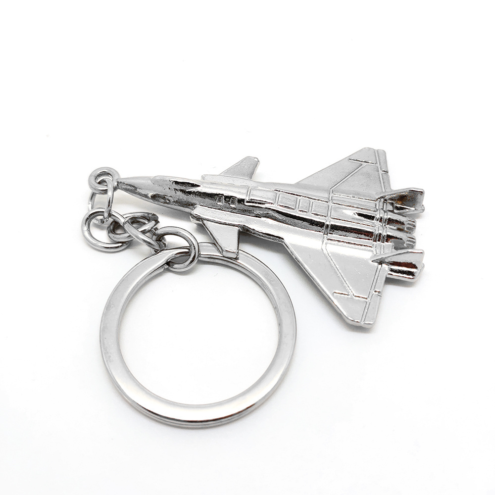 Hot Sale Factory Price Promotion Custom Airplane Key Chain Gifts Souvenir Laser Engraved Metal Airplane Aircraft Keychain