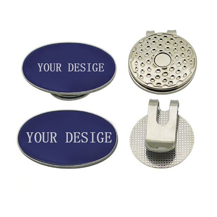 Wholesale Personalized Metal Golf Accessories Products Magnetic Hat Clip Golf Divot Repair Tool Custom Logo Golf Ball Marker