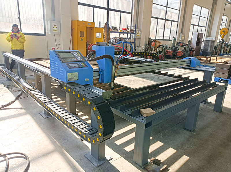 CNC plasma  metal steels cutting machine  Huayuan LGK 63A cutting power 120 160 200A  dual rails