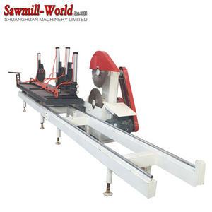 double blade sliding table sawmill circular table saw wood cutting circular saw mill