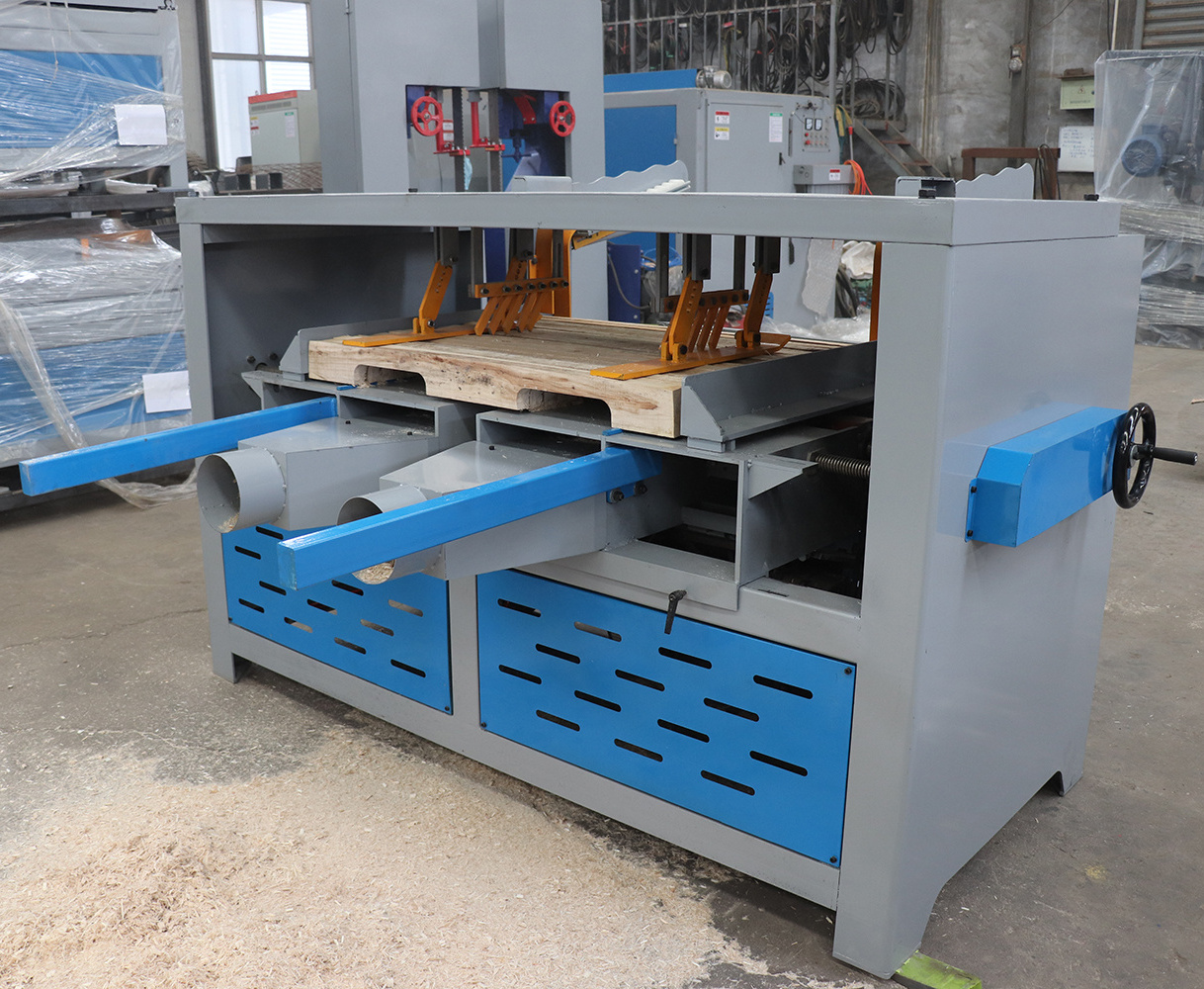 Double Wood Pallet Stringer Notching Machine/Wood Pallet Notcher