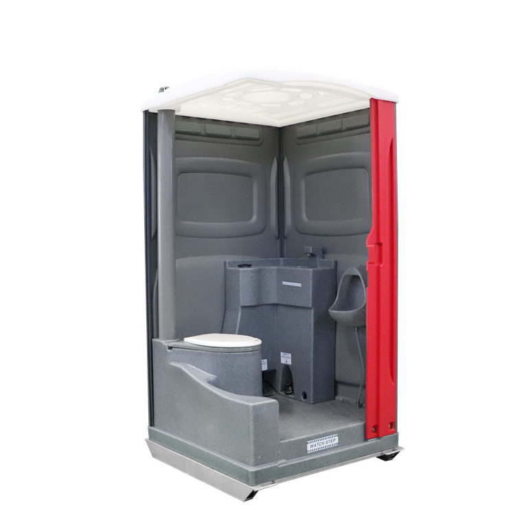 Seated portable toilets of durable roto-moulding PE seated plastic mobile portable toilet outdoor low price