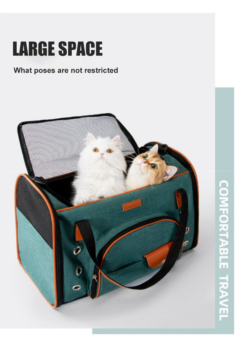 Wholesale New Large Capacity Dog Carrier Bags Canvas Backpack Pet Travel Customizable Animal Portable Breathable Cat Backpack