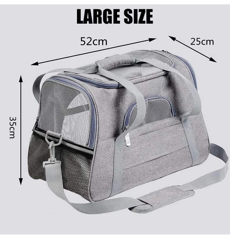 Wholesale Fashionable Portable PC Pet Carrier Bag Custom Logo Sustainable Breathable Canvas for Dogs and Cats for Outdoor Travel