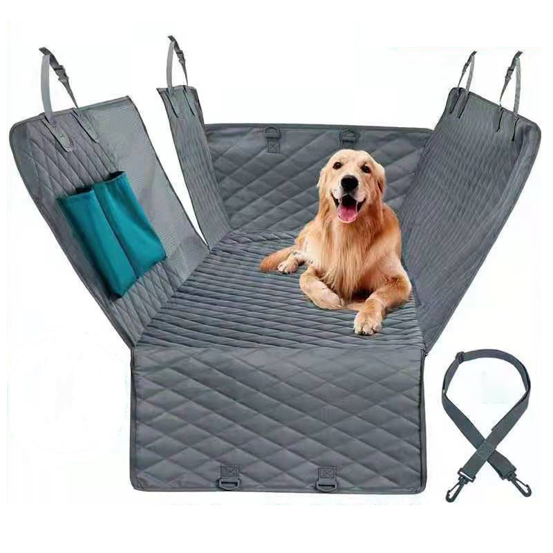 Universal Waterproof Oxford Polyester Fabric leather Pet Dog Car Back Seat Cover Premium Car Backseat Cover for Dogs Rear Seats