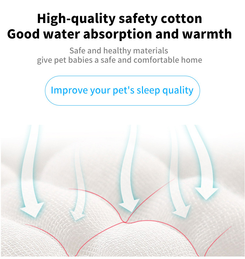 Portable Orthopedic Luxurious Small Size Soft Cushion Memory Foam Pet Cave Basket with Plush Blanket Cooling Feature Dog Cat Bed