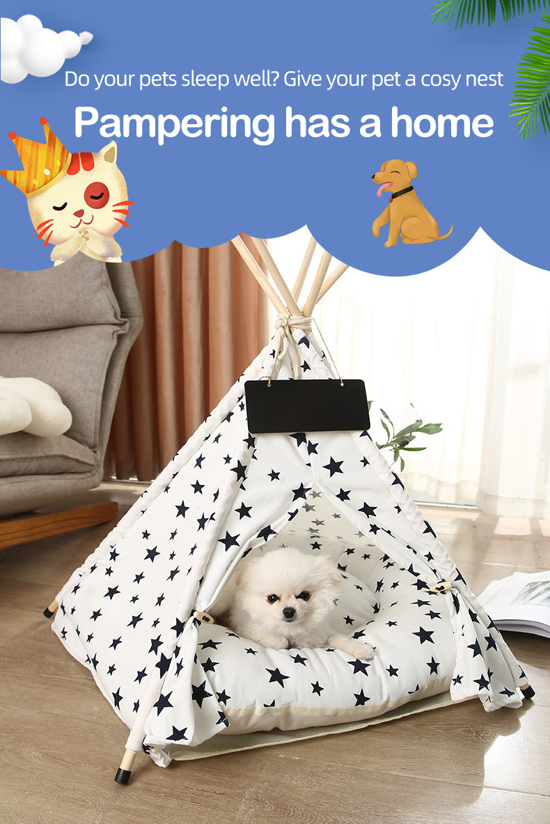 Portable Foldable Pet Cage-round Outdoor/Indoor Plush Camping Tent Soft Breathable Fabric Dog Cat Cat Washable Nest Bed Cats