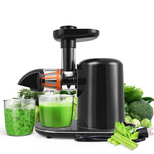 Bagotte Unique Automatic Single Auger Wide Feeder High Yield Vertical Wheatgrass 65db Low-Noise Slow Speed Fruit Juicer