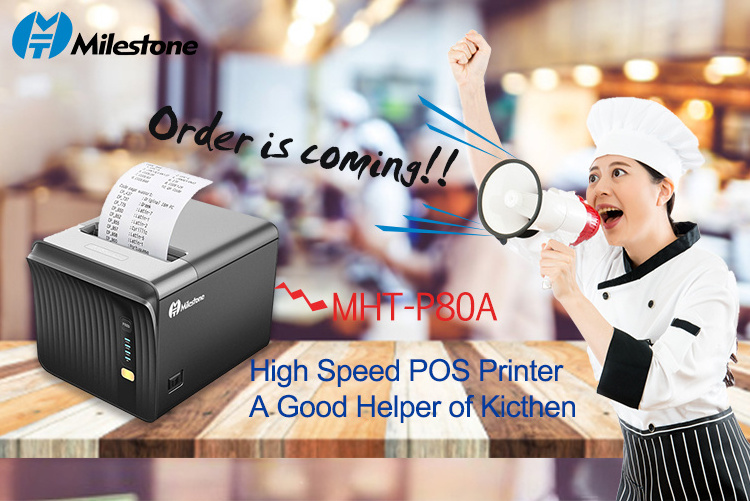 MHT-P80A  Auto Cutter 80mm POS Printerblue tooth ticket imprimante thermique sans fil thermal receipt printer