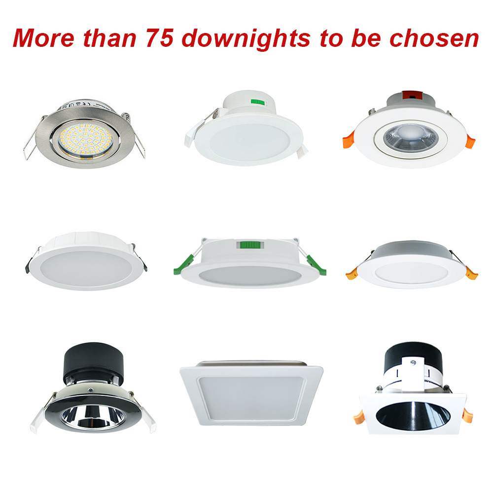 New Erp IP54 waterproof ceiling recessed downlight round slim panel light 5w 9w 12w 18w 24w led downlight