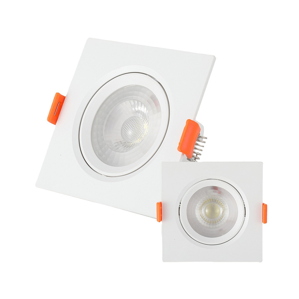 Adjustable Kitchen ceiling light Round Square Recessed Led Light Downlight Led Spot light