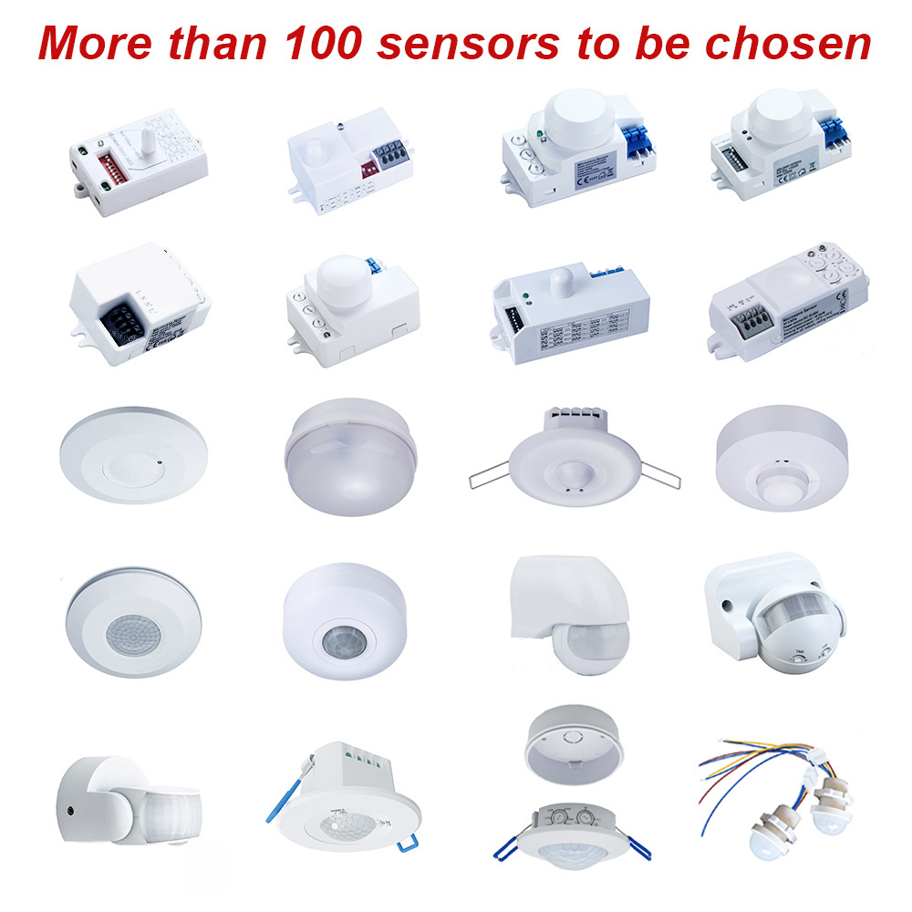 360 degree ceiling surface mounted microwave motion sensor for lights with CE and RoHS certificates