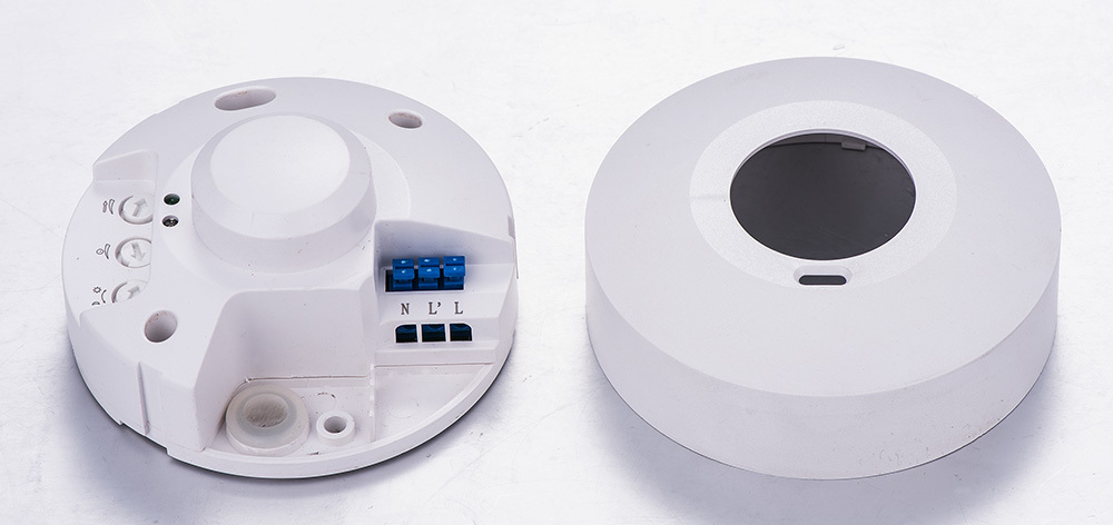 360 degree ceiling surface mounted microwave motion sensor for lights with CE and RoHS certificates