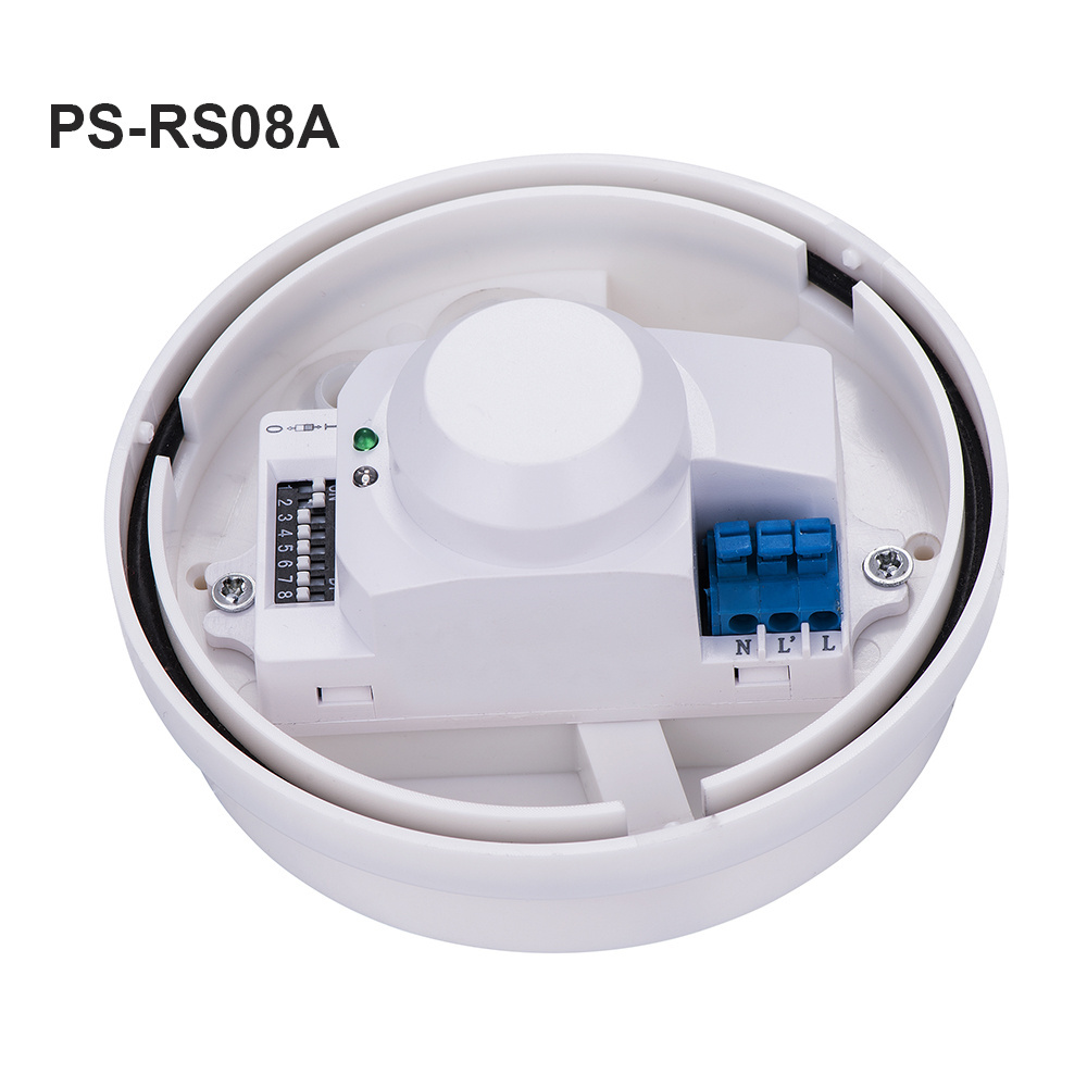 IP65 Waterproof HF Motion Detector Outdoor Ceiling Mounted Microwave Motion Sensor for Light Control