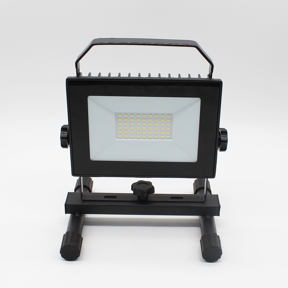 CE Rohs 20w Portable Rechargeable Cordless LED Work Light FloodLight IP65 Waterproof Emergency Flood light with Stand