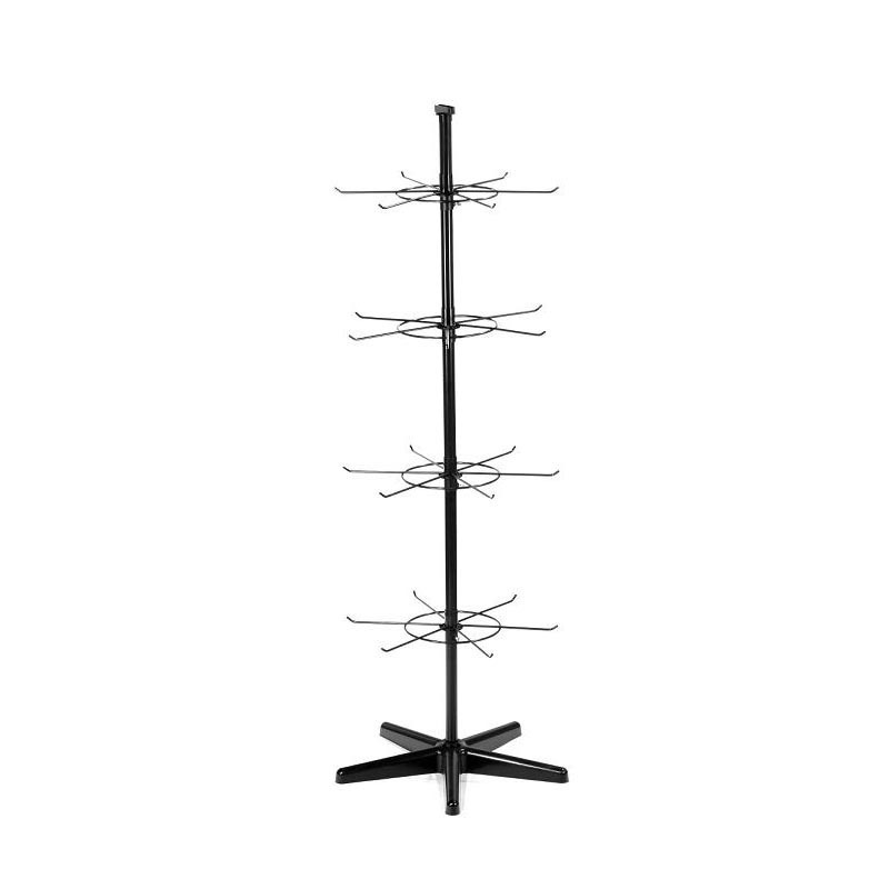 4 Tier  Wire Floor Spinner Display Rack tier shoe rack