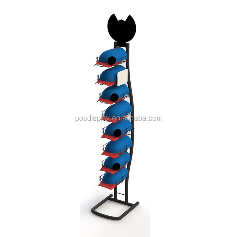 Floor Standing Hat Display Rack