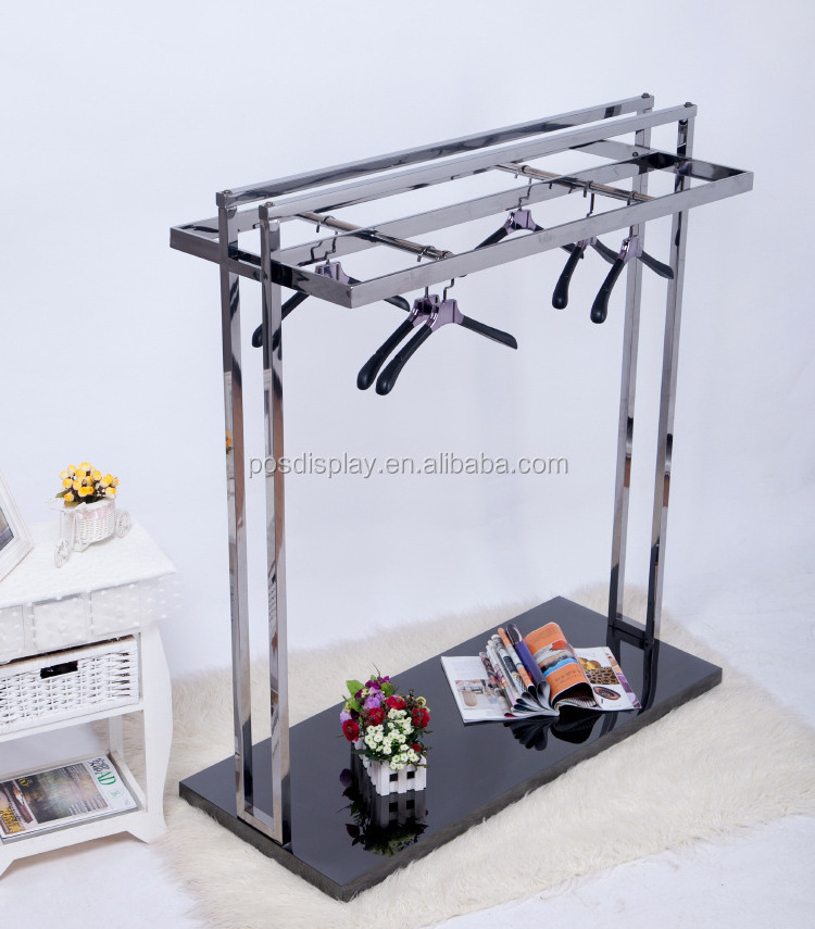 Fashion Retail Clothes Rack Wooden Clothing Shop Fitting For Cloth Display