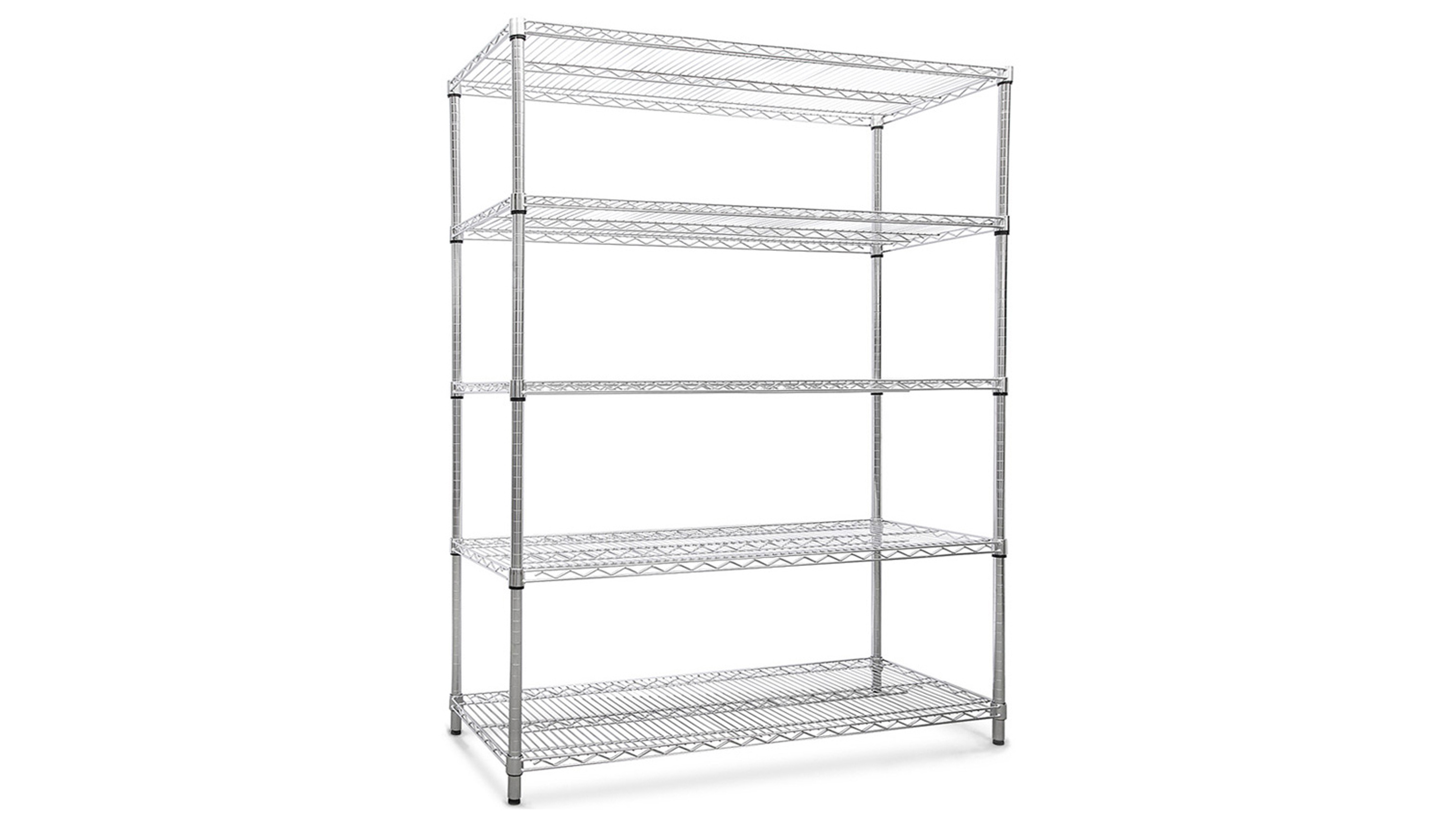 200KG Per Layer Powder Coated Metal Light Duty Warehouse Storage Rack Shelf Red White Orange Blue