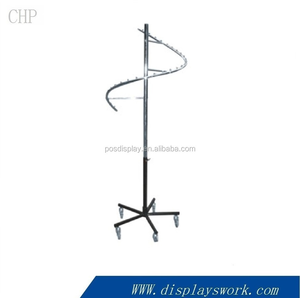 Metal clothing round garment hanging display racks