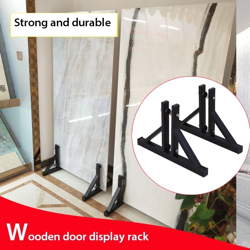 Portable Metal Holder Wooden Door Display Rack For Retail Store, Heavy Duty Metal Floor Display Rack For Wood Door ,Door display