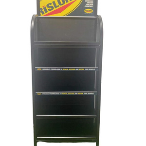 high quality floor standing car battery display with wheels rack