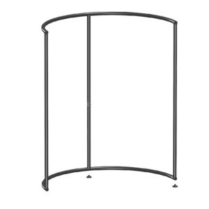 Metal clothing round garment hanging display racks