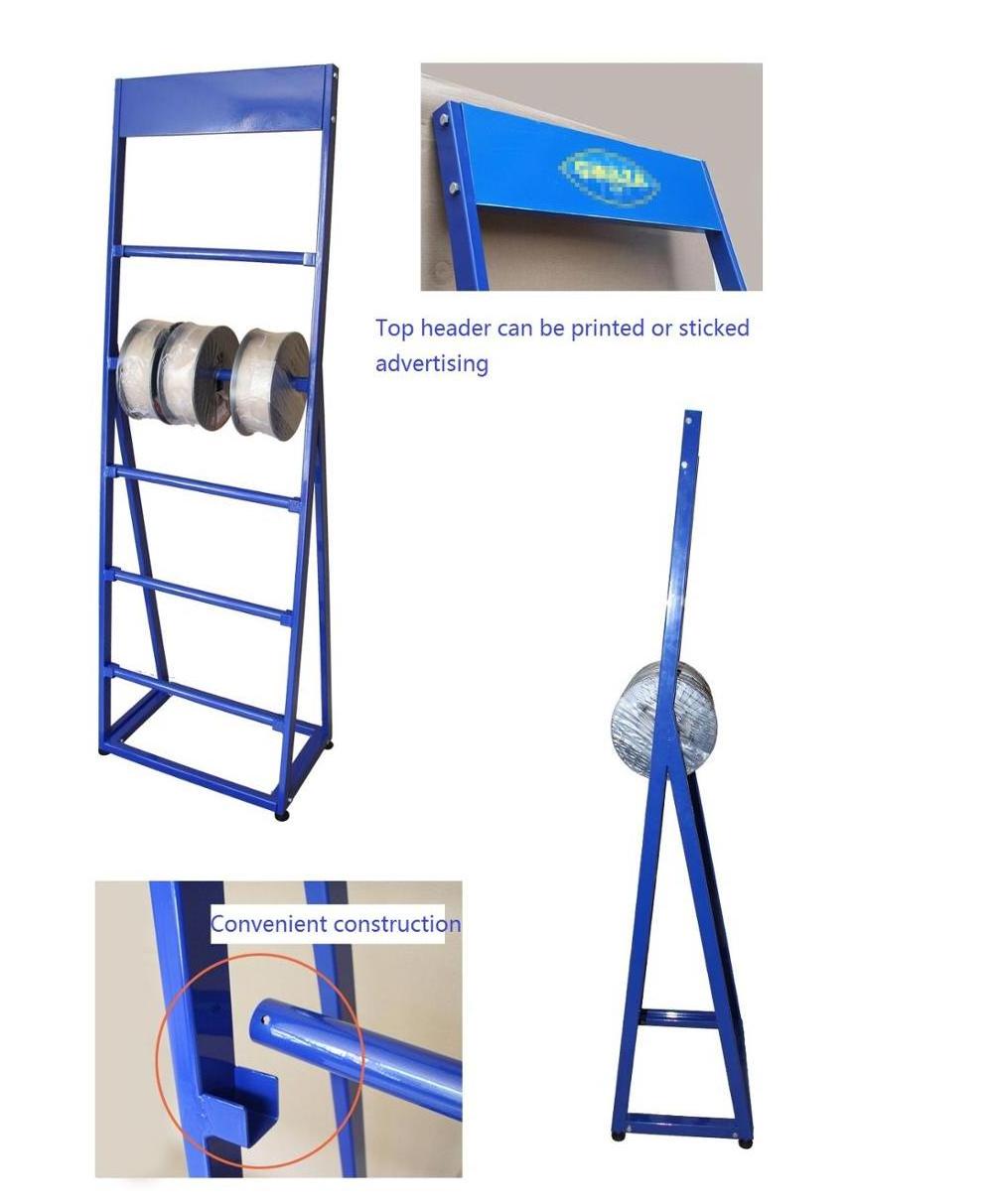 Good quality flooring display rack /fabric roll display rack