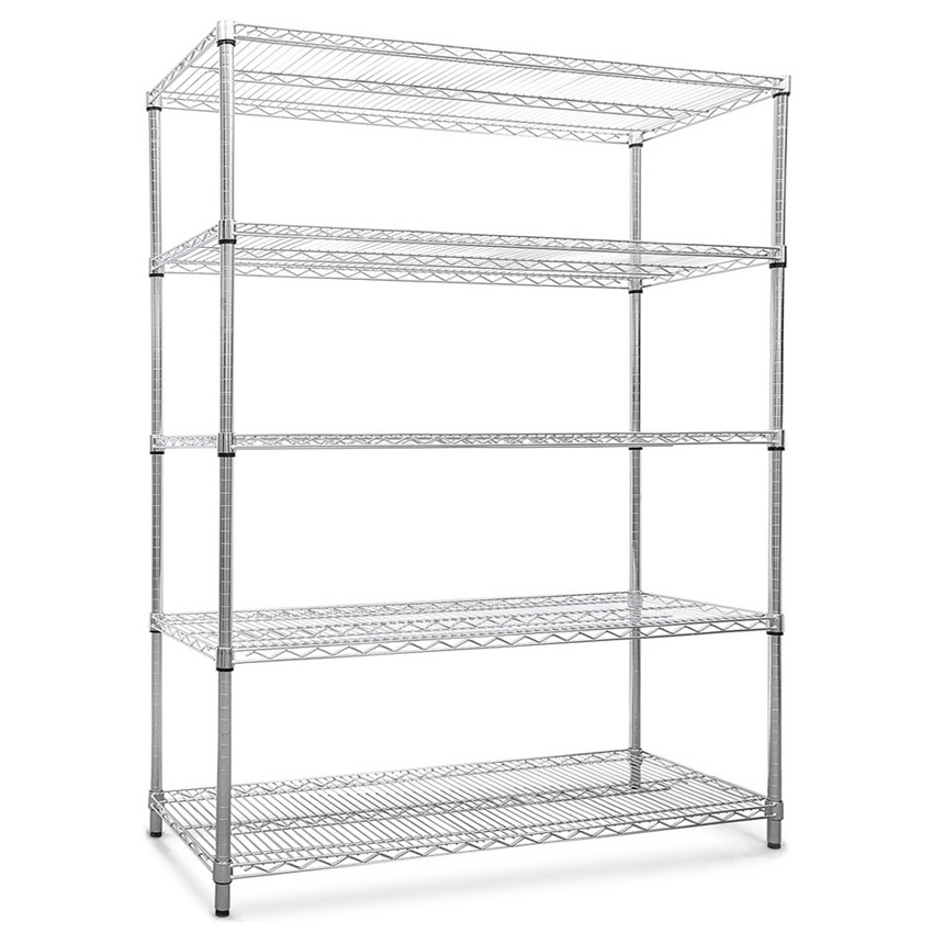 200KG Per Layer Powder Coated Metal Light Duty Warehouse Storage Rack Shelf Red White Orange Blue