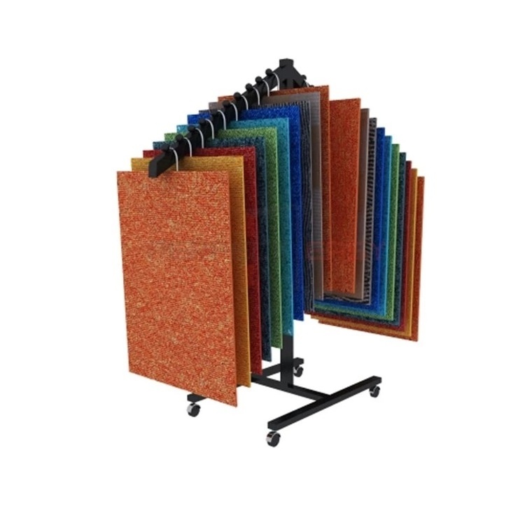 High Quality rug display rack Brochure Stand hanging Display Rack