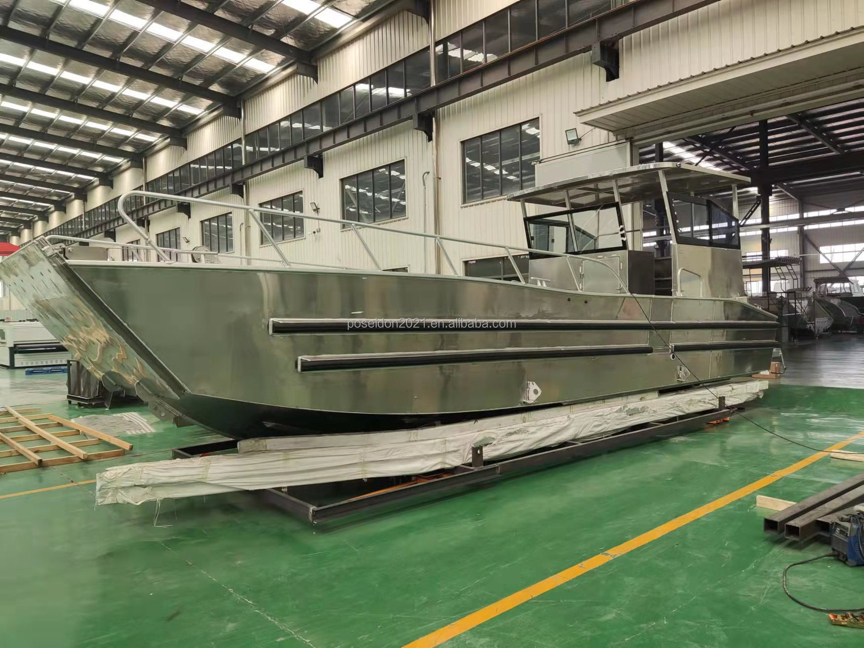 Poseidon 10m 32ft Aluminum Commercial Landing Craft Work Boat Barge