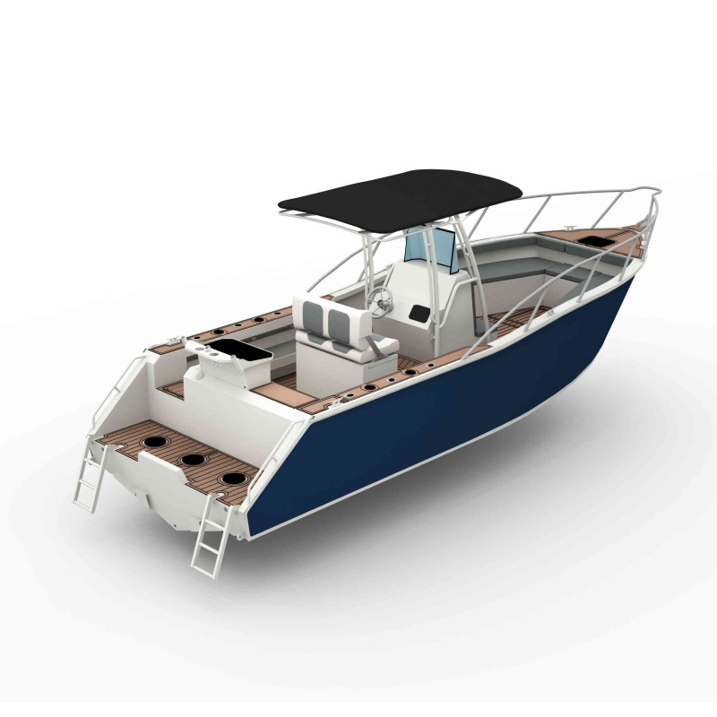 7.5m Center Console High Speed Cabin Cruiser Yacht Aluminum Fishing Boat