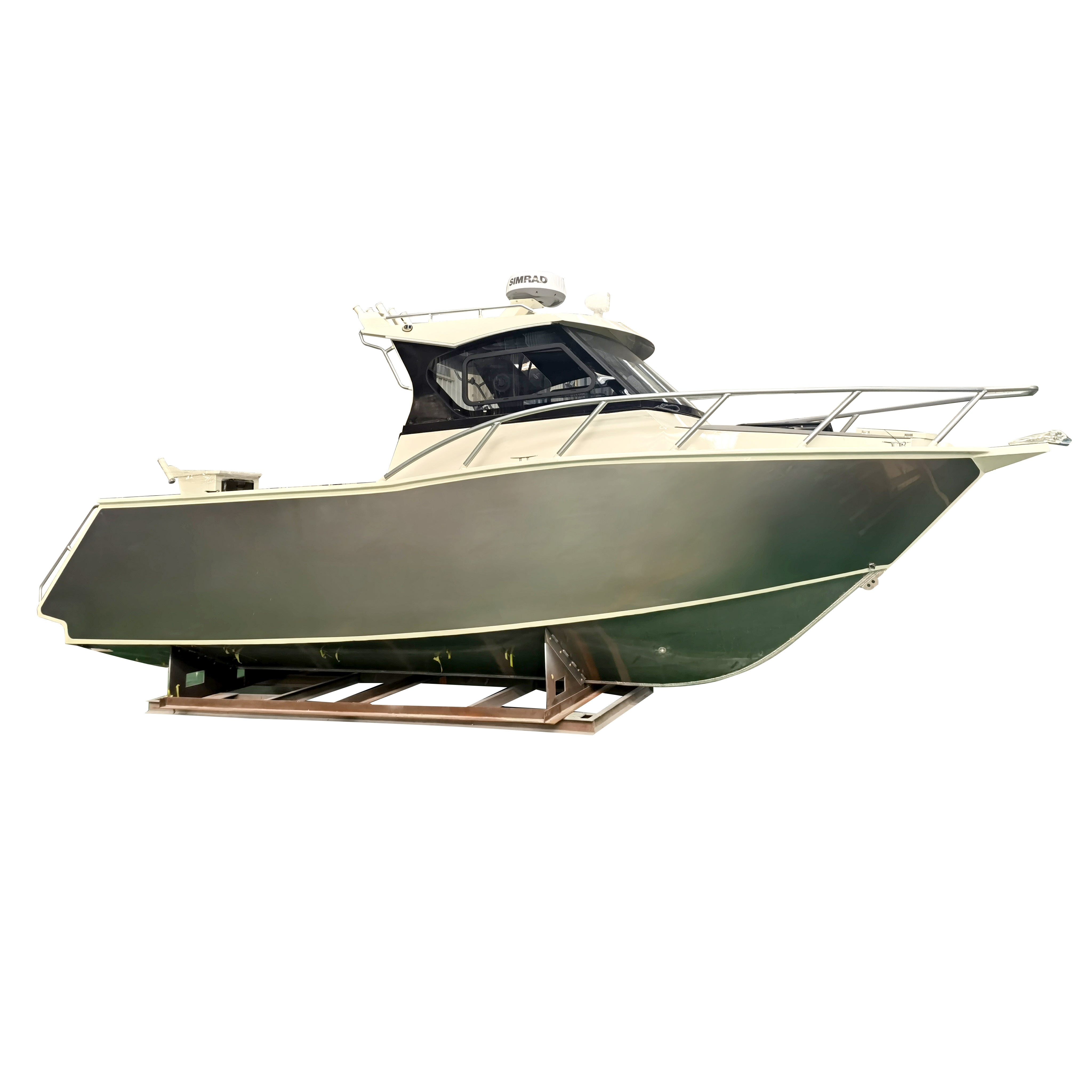 Manufacture 7.5m 26 ft fishing aluminum boat cheap factory speed yacht center console fishing boat