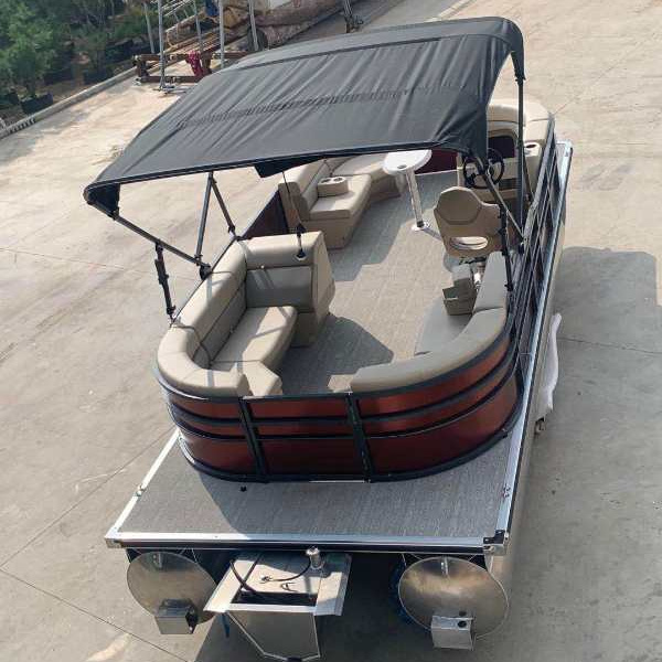 21ft/6.4m twin hull pontoon boat aluminum Leisure boat 2022