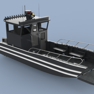 Poseidon 10m 32ft Aluminum Commercial Landing Craft Work Boat Barge