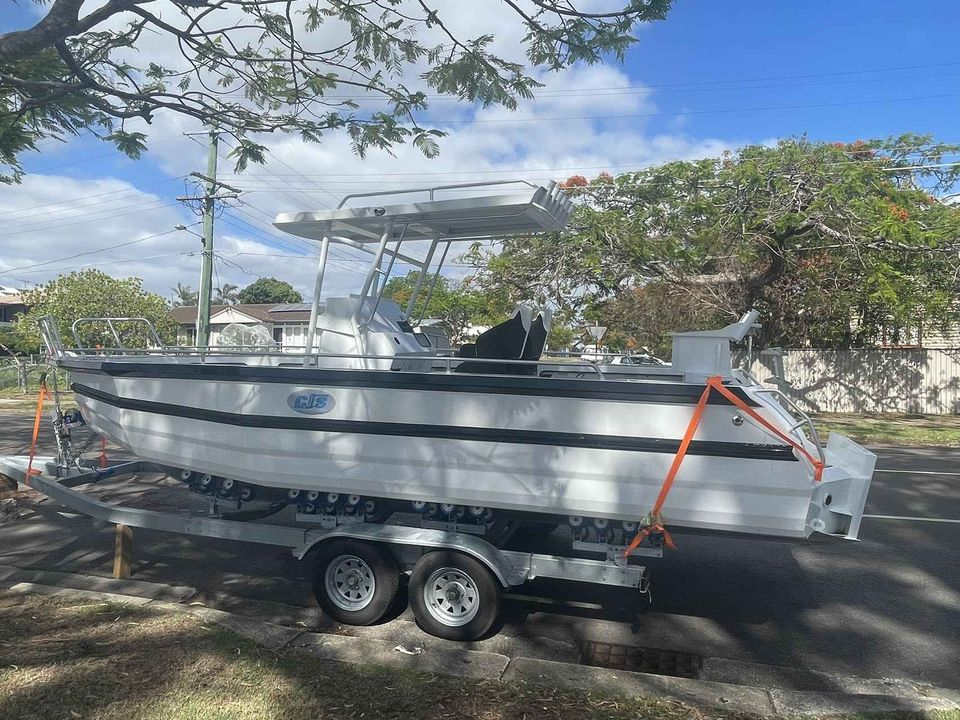 7.5m 24ft outboard aluminum center console speed boata with hardtop for salt water fishing boat  for sale malaysia