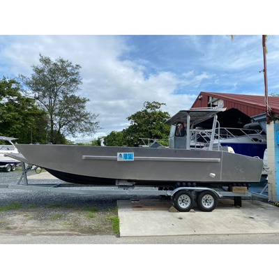 8m working barge 2.5t cargo boat small aluminium landing craft