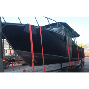 Deep V hull 11m 37ft aluminum fishing offshore boat with outboard engine Center Cabin boats for sale