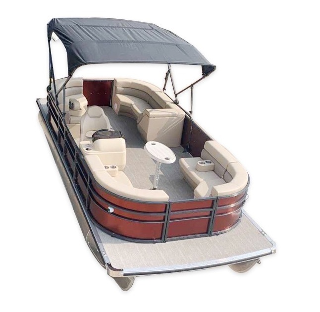 21ft/6.4m twin hull pontoon boat aluminum Leisure boat 2022