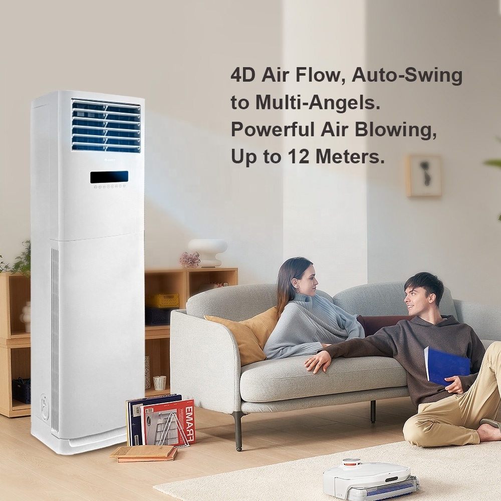 Puremind Floor Standing Air Conditioner Split Inverter 3 4 5 Ton 5hp 36000Btu 60000Btu Fast Cooling Heating R410 Smart AC Units